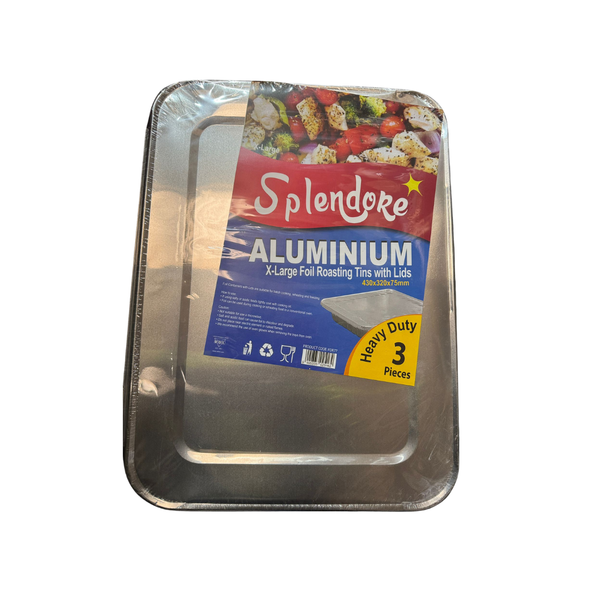 3/4 SIZE-X LARGE FOIL ROASTERS WITH FOIL LIDS (FDR77)