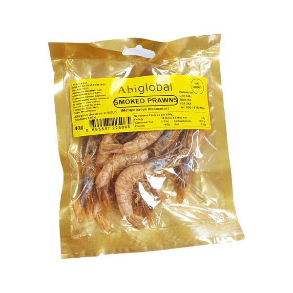 ABIGLOBAL FOODS SMOKED PRAWNS 200g